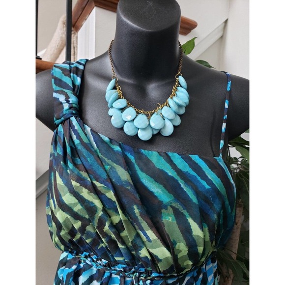 En Focus Studio Women's Multicolor Polyester Sleeveless Causal Long Maxi Dress 4 - Picture 2 of 13